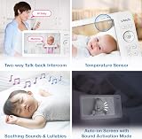 VTech VM7467 Baby Monitor 7" LCD Remote Pan Tilt Zoom 178° Night Light view 8