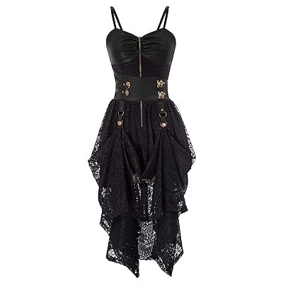 SCARLET DARKNESS Women Gothic Steampunk Dress Zambia