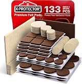 X-ProtectoR Premium Two Colors Pack Furniture Pads 133 Pieces Brown Beige