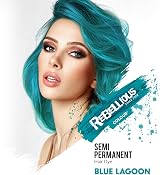 PaintGlow Rebellious Colours Vegan Semi Permanent Hair Dye Blue Lagoon 100ml view 3