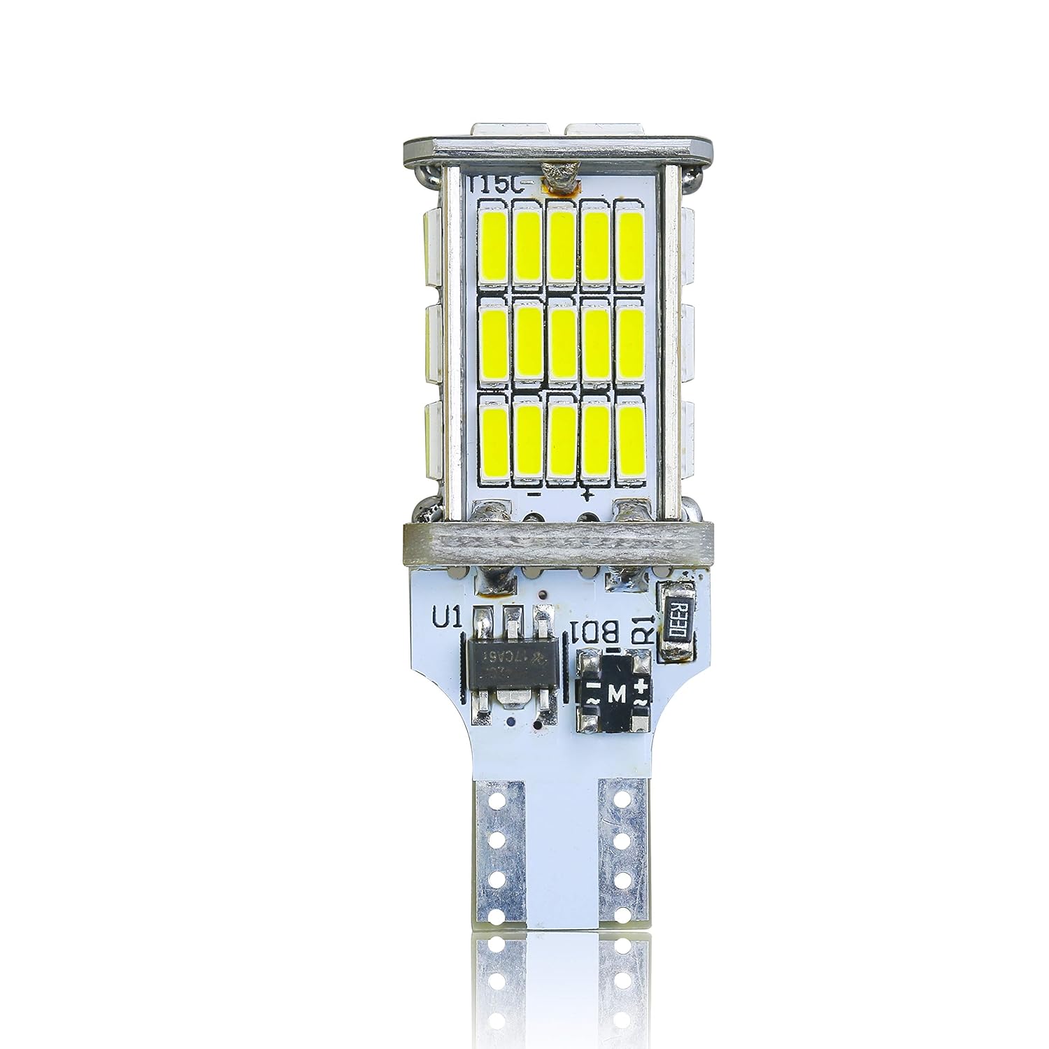 Amber Yellow Set of 2 Alla Lighting 2600lm CANBUS 912 921 LED Back Up