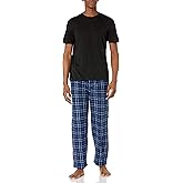 Varsity Men's Micro Fleece Sleep Pant and Crewneck Jersey Shirt Set