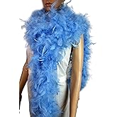100 Gram 2 Yard Long Chandelle Feather Boa over 10 Colors, Great for Party, Wedding, Costume