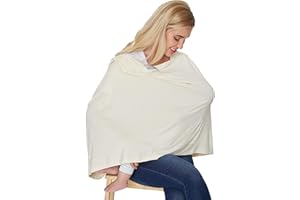 NeoTech Care Baby Nursing Cover Breastfeeding Scarf | Soft Fabric (Beige)