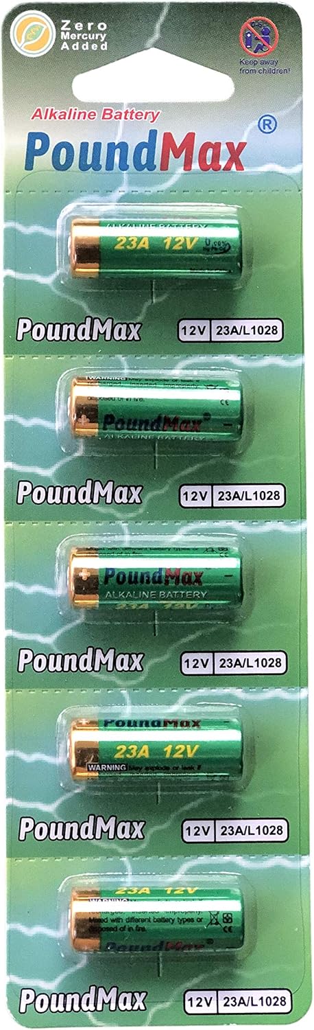 5 x Super Alkaline 23AE/A23/LRV08/MN21 12V PoundMax Alkaline Security Batteries - Image 3