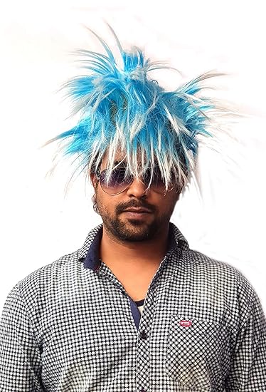 Buy Check N Mate Spikes Hair Wig For Men Colourful Funky Look Holi