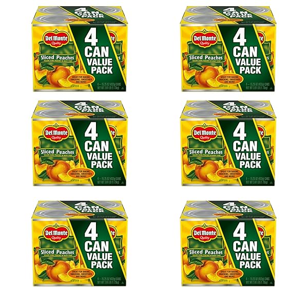 DEL MONTE SLICED YELLOW CLING PEACHES IN HEAVY...