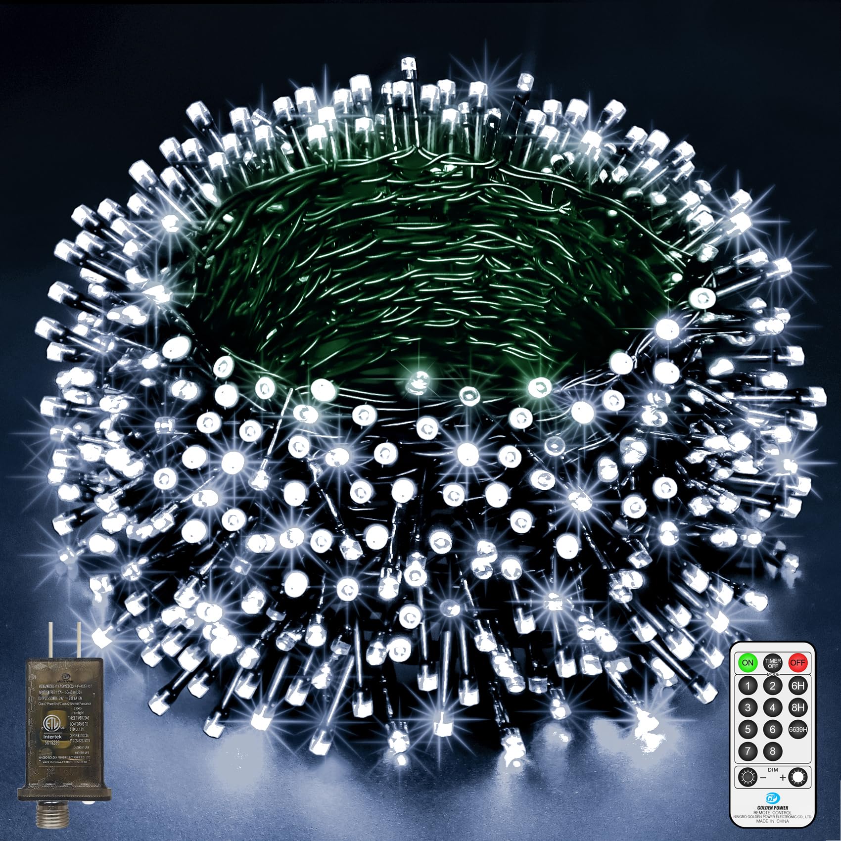590FT 1500 LED Christmas Lights Outdoor String