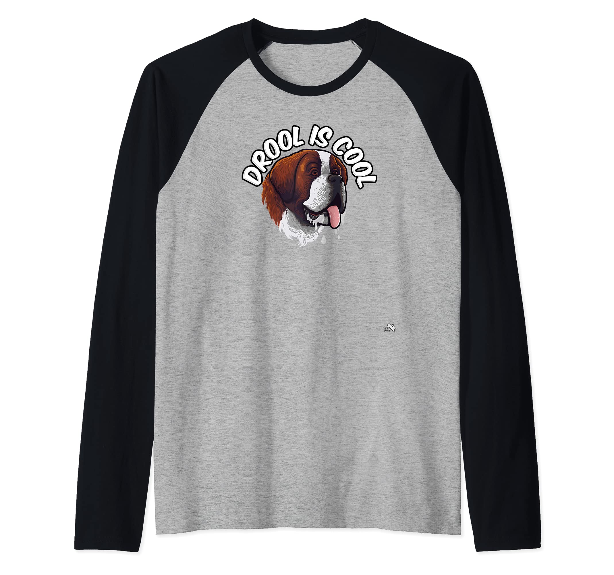 Drool is Cool - Saint Bernard - Drooling Raglan Baseball Tee