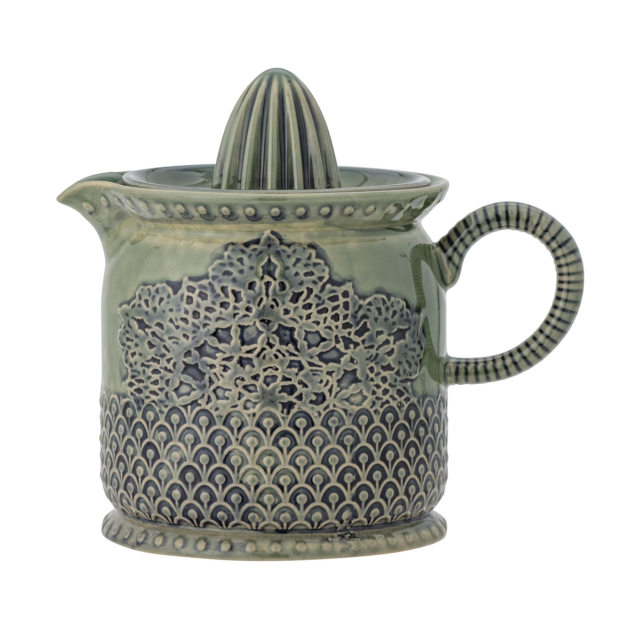 Bloomingville 82057454 Liselu Zitronensaftpresse, Stoneware, Green
