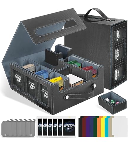 Amazon.com: Scimi 9IN1 MTG Deck Box with Carrying Handle, 8