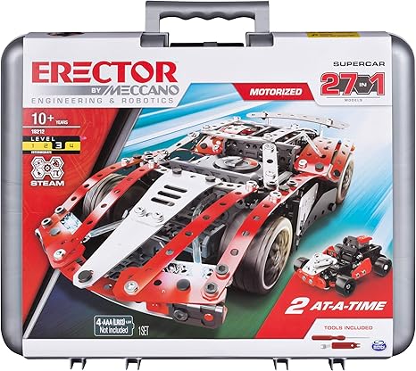 MECCANO Erector, 27-in-1 Supercar STEM 