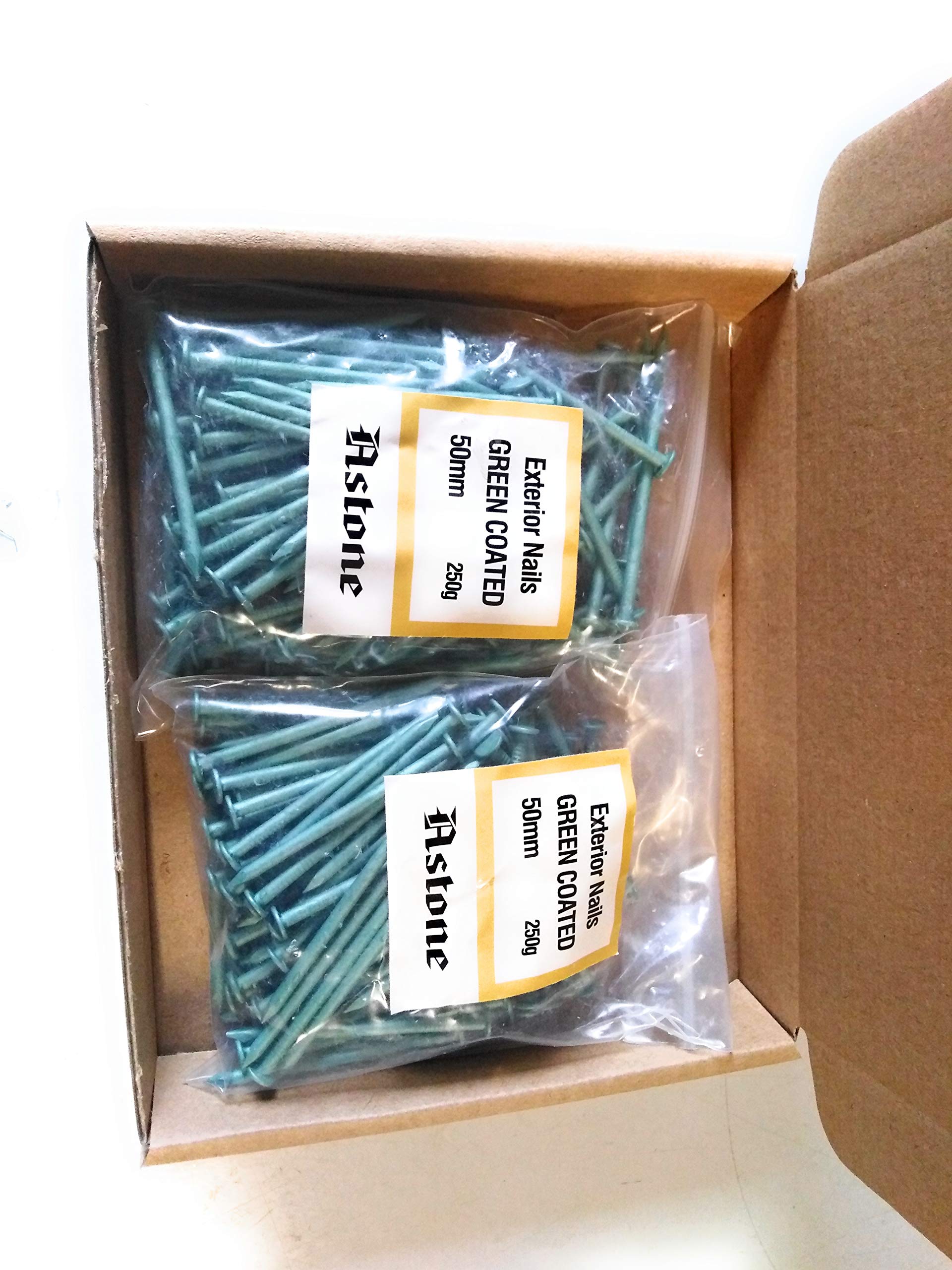 Astone Green Coated Exterior Nails (500g x 50mm)