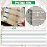 Zindoo Window Film Privacy Non-adhesive 44.5x400CM Static Cling Stripe view 5