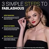 Fablashous 3d Fiber Mascara Waterproof Black Volume Length view 2