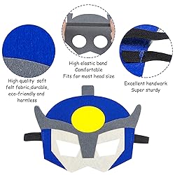 BeYumi 20Pcs Robots Felt Masks Set, Bots Party