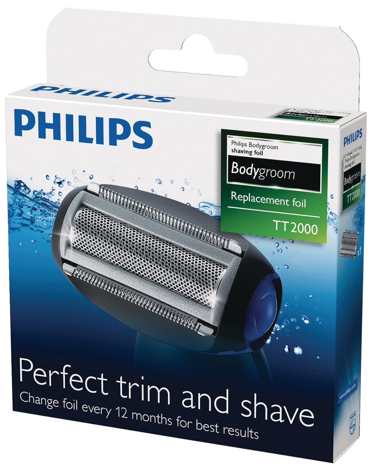 Philips TT Cabezal de recambio para afeitadoras corporales Philips color gris