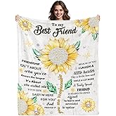 Best Friend Birthday Gifts For Women, Friendship Blanket Gifts For Women, Bestie Gift For Female, Birthday Thanksgiving Day Friends Gift, To My Friend Blanket, Friendship Throw Blanket 50" x 60"