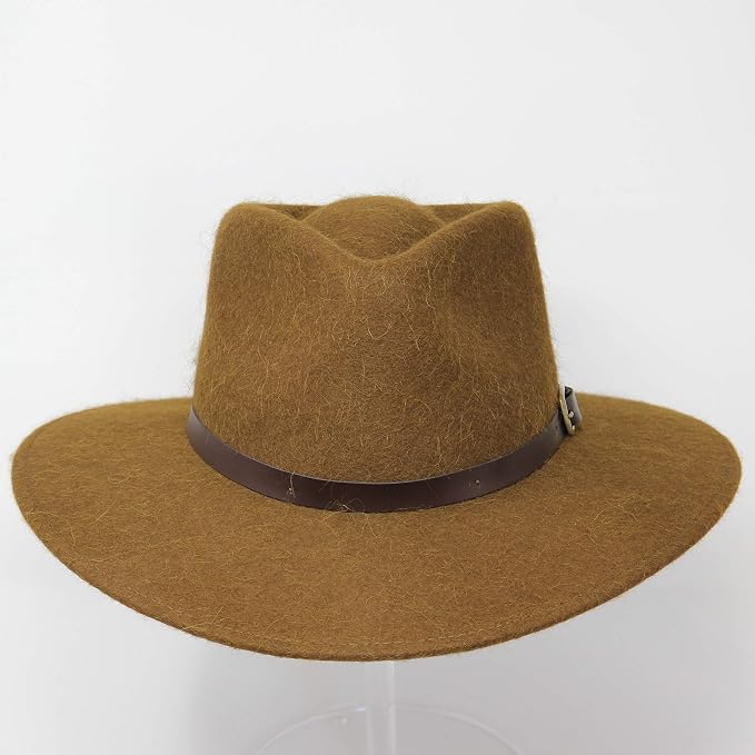 Wide Brim Fedora Hat Water Resistant 