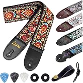 Personalized Guitar Strap, Adjustable Guitar Strap | Custom Embroidered Guitar Strap, Gift for Men &amp; Women Players