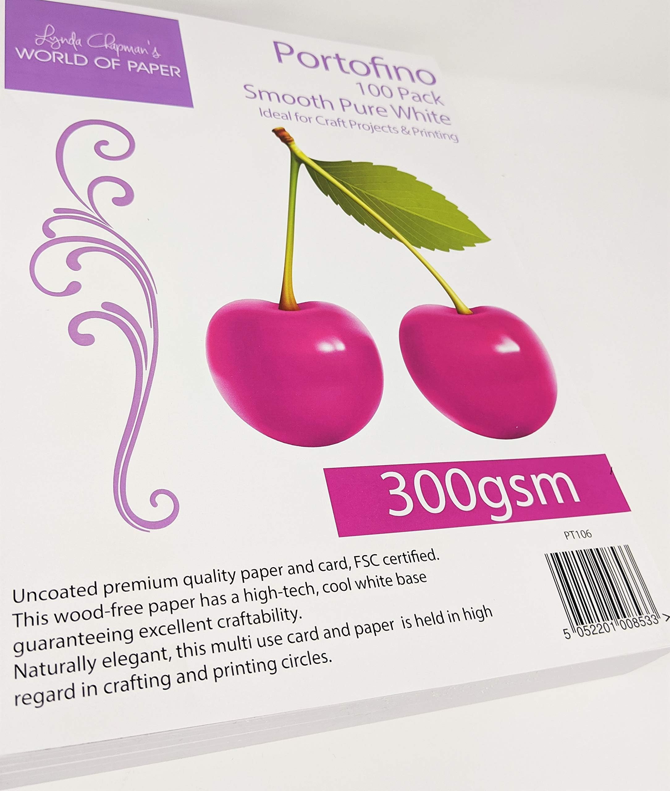 Lynda Chapman's Portofino Pack of 100 A4 Sheets of Printable Card 300gsm