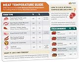 Momo & Nashi Meat Temperature Chart Magnet view 1