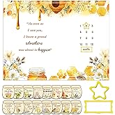 ZsaTuiy Winnie Milestone Blanket,The Pooh Baby Nursery Decor Monthly Milestone Blanket,Winnie Baby Stuff Newborn Photography Background Decor, with 8pcs Double-Sided Printed Holiday Cardstock