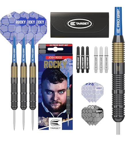 Target Darts Josh Rock Gen 1 Steel Tip Swiss Point Darts, 90