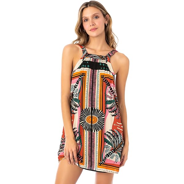 Angel Mini Dress, Rainbow Key, Medium at Amazon Women's Clothing store
