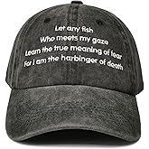 Hepandy Embroidered Let Any Fish Hats