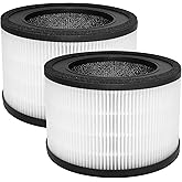 Byseacore MAF-02 Replacement Filter Compatible with Miko IBUKI M MA-02CW Air Purifier MAF-02/970 Sqft, 3-in-1 Filtration with Activated Carbon Filters, 2 Count