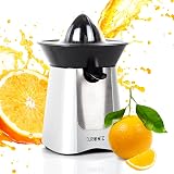 Duronic JE6SR Electric Citrus Juicer 100W Silver Stainless Steel 2 Cones view 1