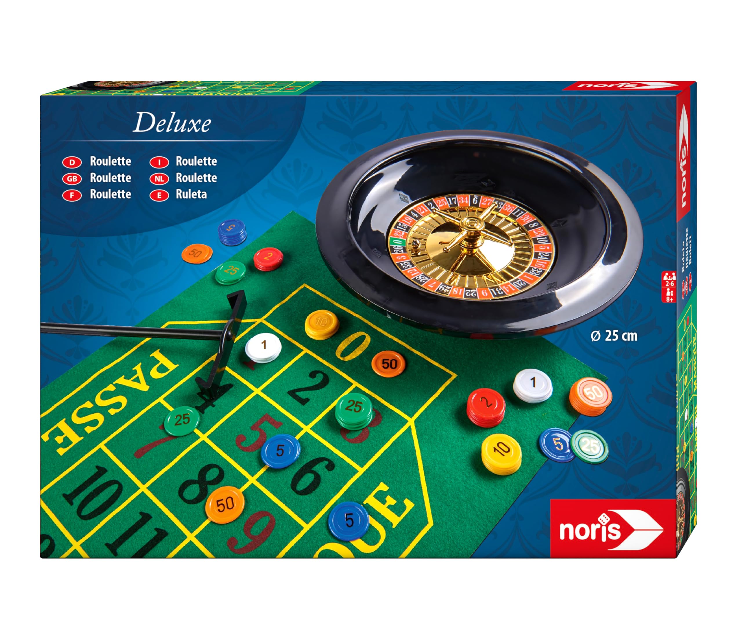 noris - DELUXE WOODEN - CHESS AND CHECKERS