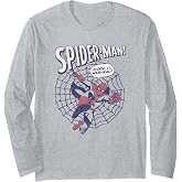 Marvel Spider-Man! Cool It Webhead! Distressed Chest Poster Long Sleeve T-Shirt