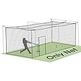 Baseball Batting Cage Nets, ONLY NET, 8'H x8'W x