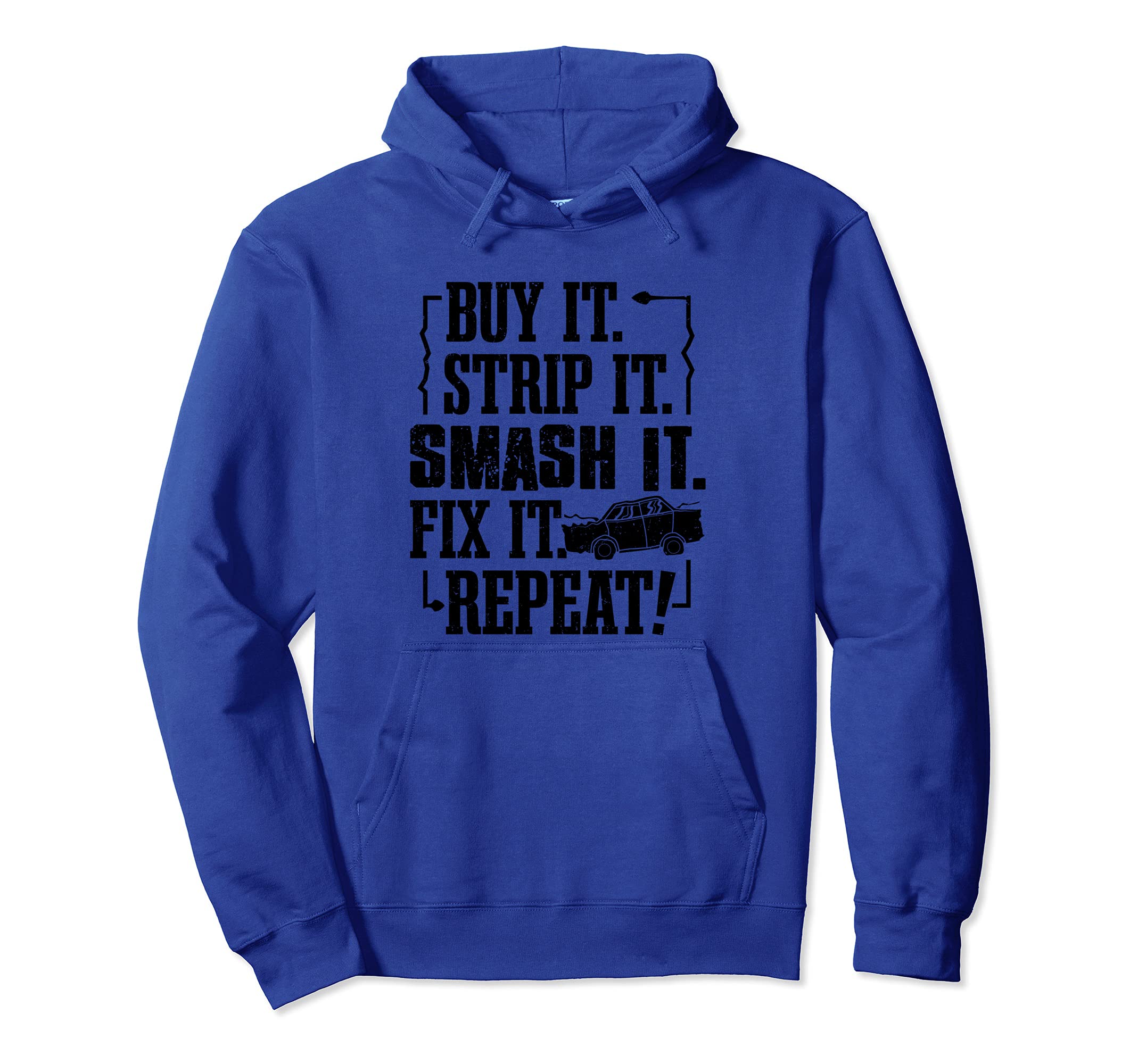 Funny Demolition Derby Smashing Car Derby Driver Race Car Pullover Hoodie