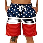 KAILUA SURF Big and Tall Mens Swim Trunks, 9" Mens Designer Bathing Suit Boardshorts