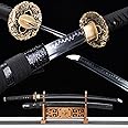 Real Katana Sword Sharp - Samurai Swords are a Unique Gift for Men - Full Tang High Carbon Steel Sword Blade Makes a Memorable for Martial Arts Enthusiasts or Sword Collectors