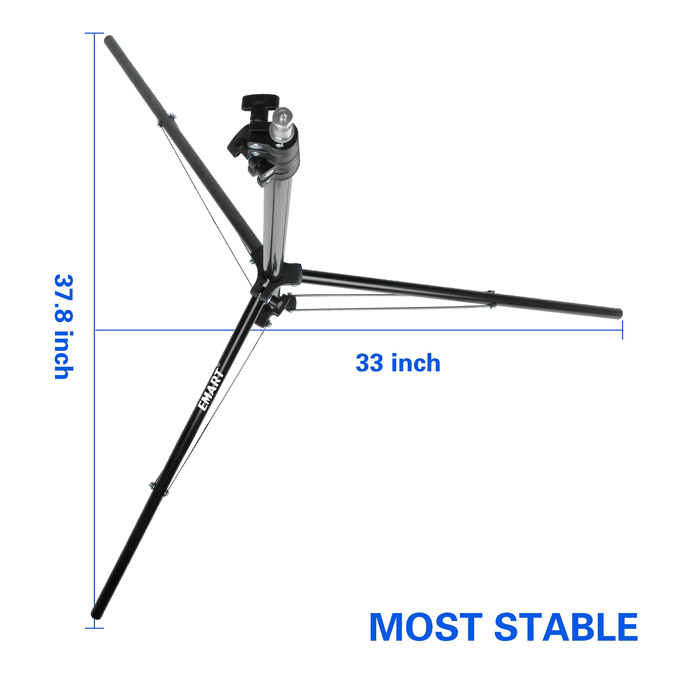 EMART 8.5 Ft Light Stand for Photography, 2 Pack Portable Photo Video Lighting Tripod with Carry Case for Speedlight, Flash, Softbox, Strobe, Camera, Selfie, Photographic Portrait