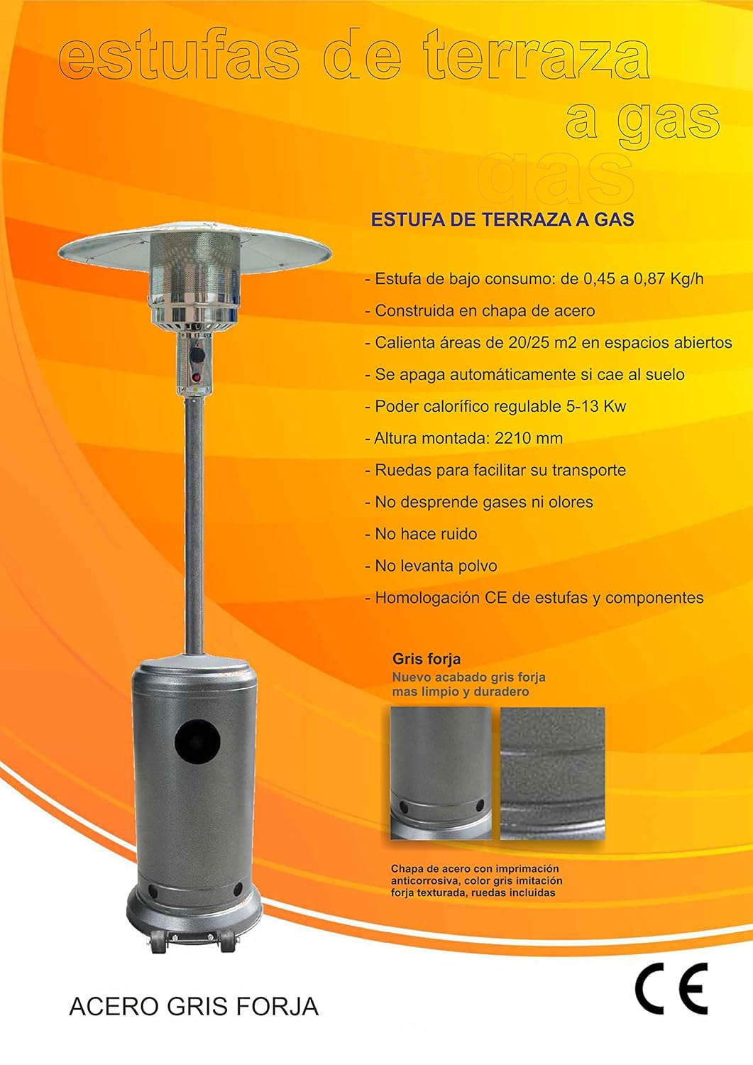 Ruedas estufa | Estufas de gas, eléctricas, de exterior, de leña...