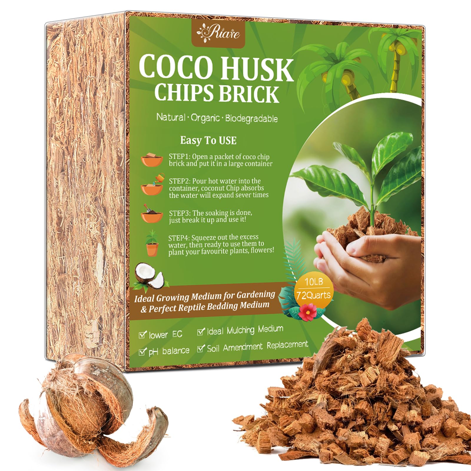 Mua Riare 10LBS Coco Chips Substrate for Plants- 100% Organic Coconut ...