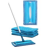 Rejuvenate Microfiber Sweeper Pads, Fits Swiffer Sweeper Mops, 5 Count | Reusable Alternative to Disposable Pads; Traps and Locks Dirt, Dust &amp; Hair, Removes Dirt &amp; Grime, Washable 100+ Times