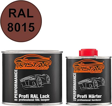 TRISTARcolor Lackstift RAL 3011 Braunrot Seidenmatt – 50 Ml, Schnelltrocknend, Für Hobby & Modellbau