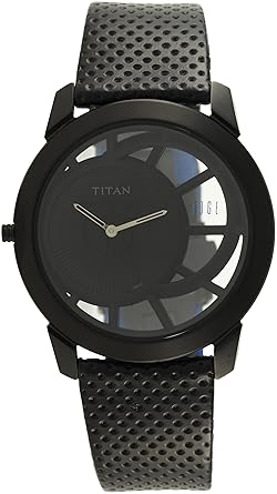 Titan Edge Analog Black Dial Mens Watch-ND1576NL01A