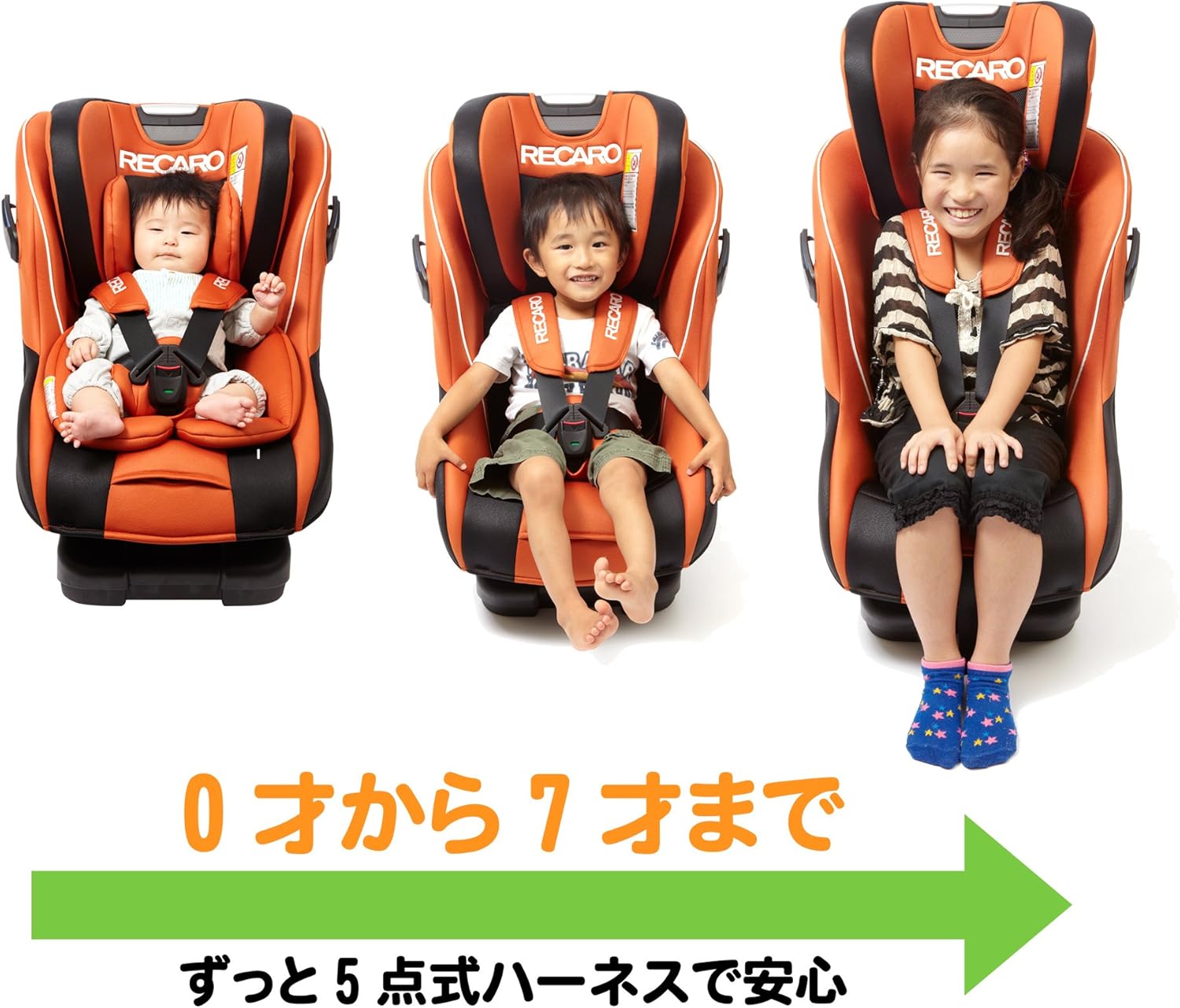 Amazon レカロ スタート ゼロセブン アルトオレンジ Rc550 07 新生児 7歳頃までのロングユースタイプ ベビー マタニティ ベビー マタニティ 通販