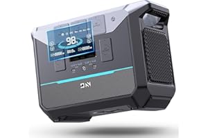 DARANENER Portable Power Station 1800W (Surge 3000W), 1382.4Wh LiFePO4 Battery Generator, Fast Charging Solar Generator for Camping & RVs, Off-Grid Power Outage, Home Emergency Backup