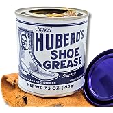 Huberd's Shoe Grease &ndash; Leather Conditioner &amp; Waterproofer Since 1921 | 7.5 oz can. Beeswax &amp; pine tar formula. Waterproofs, conditions &amp; softens boots, shoes, saddles, bags, and leather gear.