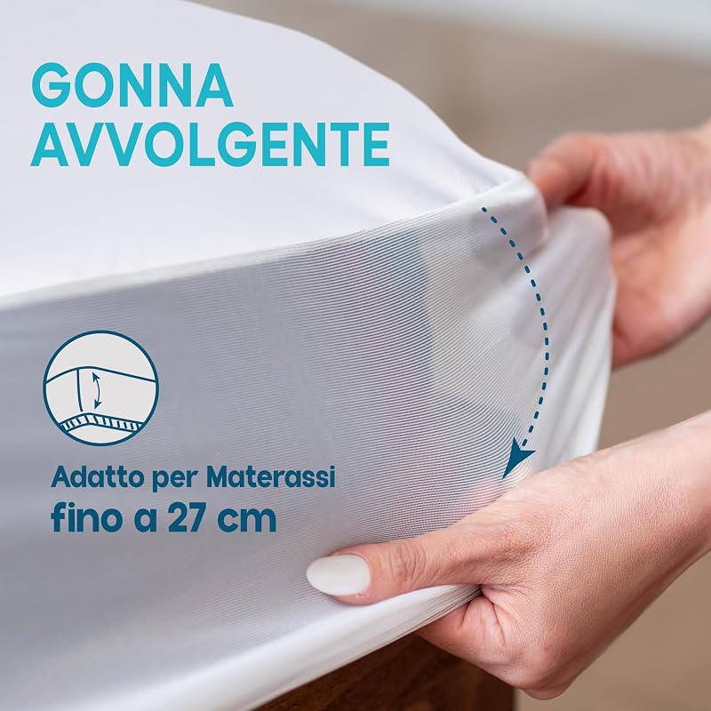 - Coprimaterasso Singolo Impermeabile - 90x190cm — foto 4 di 6