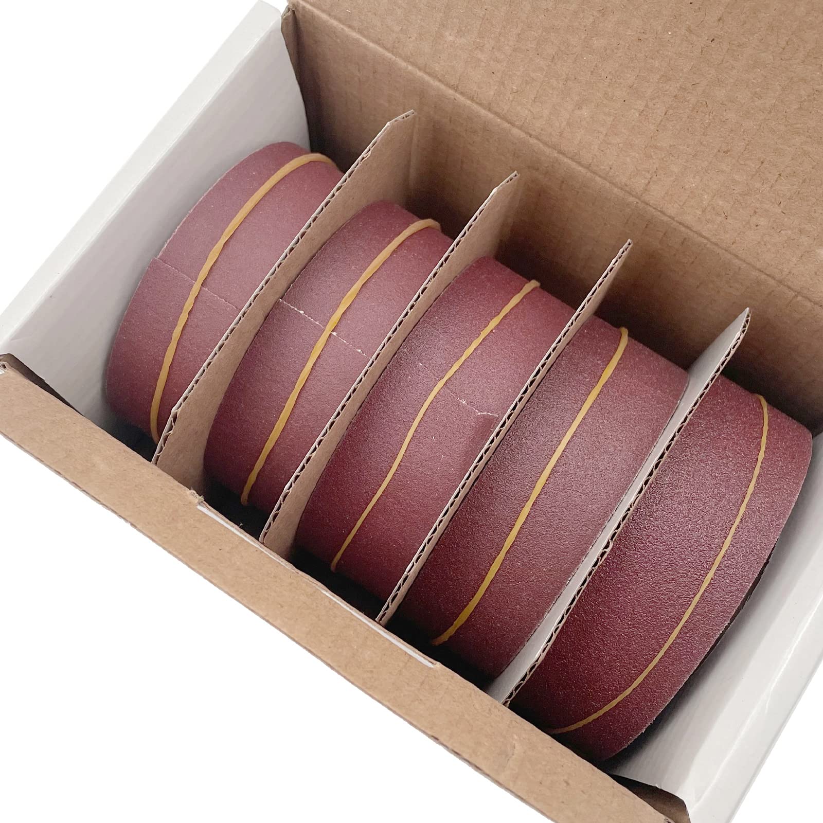 Multi Grit Abrasive Rolls Pack - 150, 240, 320, 400 Grit Sandpaper, 25mm X 6m Each, With Dispenser