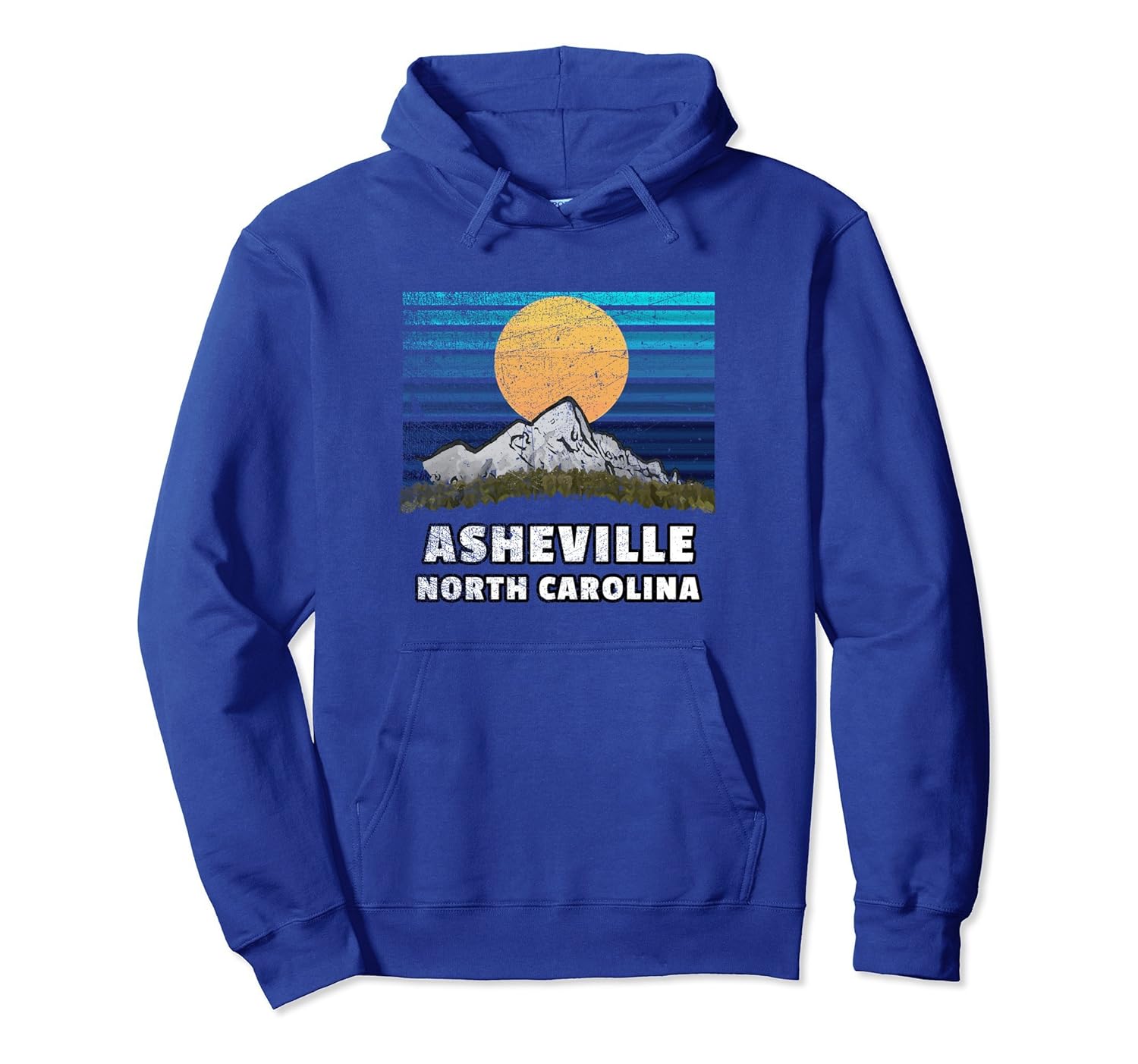 Asheville North Carolina Hoodie with Mountain Scenery-ANZ